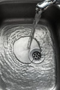 A drain after a drain cleaning in Bloomington, IL